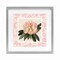 Stupell Industries Pink Pattern Botanical Framed Print Under Glass, design by Livi Finn